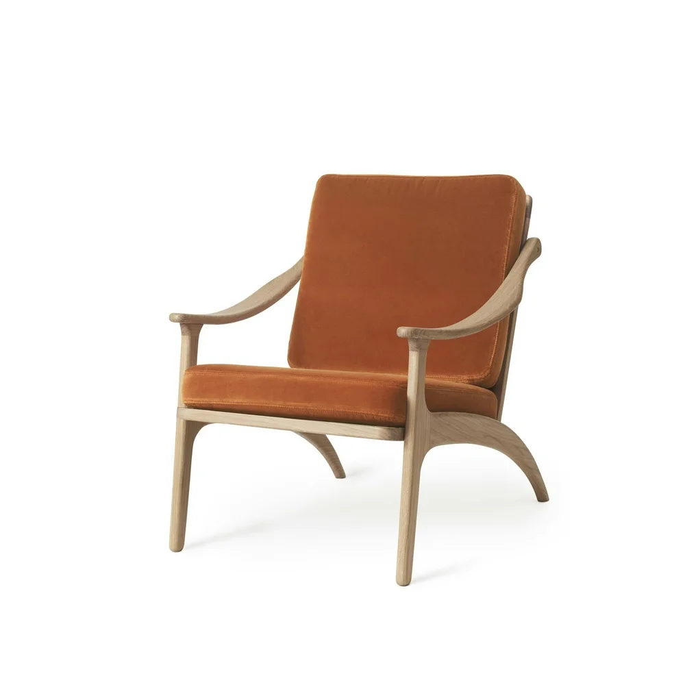 Lean Back Loungestol, Hvitoljet Eik / Rusty Rose v:4534138