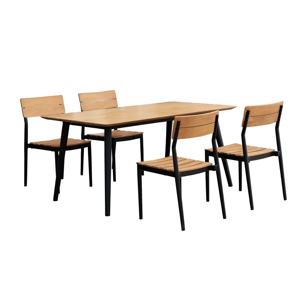 Björnö spisegruppe med 4 stoler teak&raquo; v:5510350