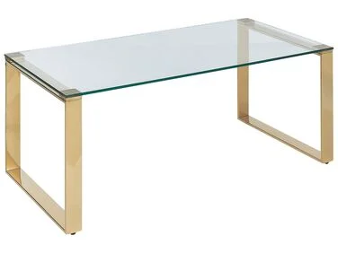 Sofabord TILON Herdet glass Gull v:6645902