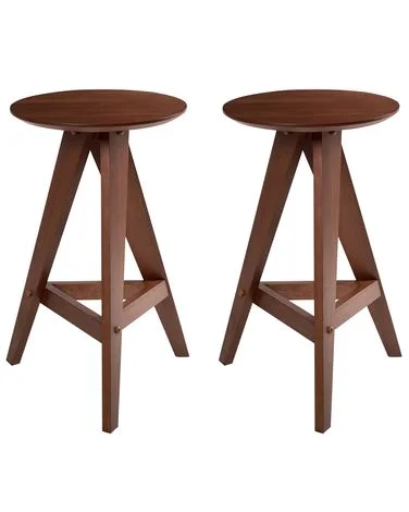 Sett med 2 barstoler AROMA Heltre Brun v:6394999