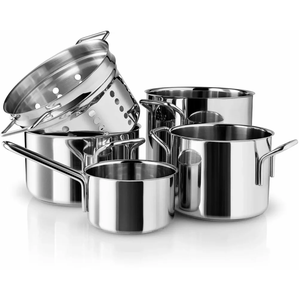 Stainless Steel Grytesett 5-pk v:9131489 Stainless Steel Grytesett 5-pk v:9131489