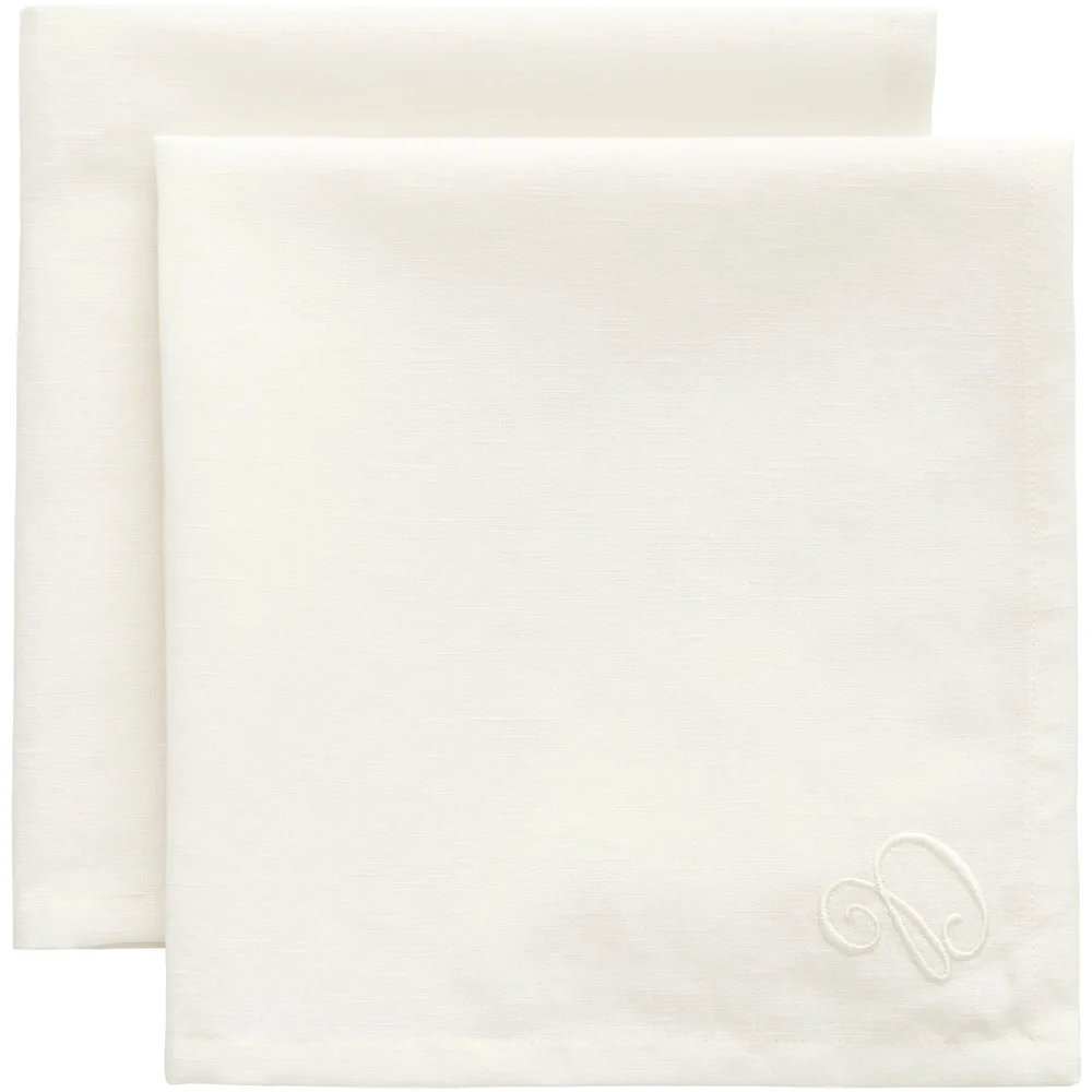 Sienna Serviett 45×45 cm 2-pk, Hvit v:1889339 Sienna Serviett 45×45 cm 2-pk, Hvit v:1889339