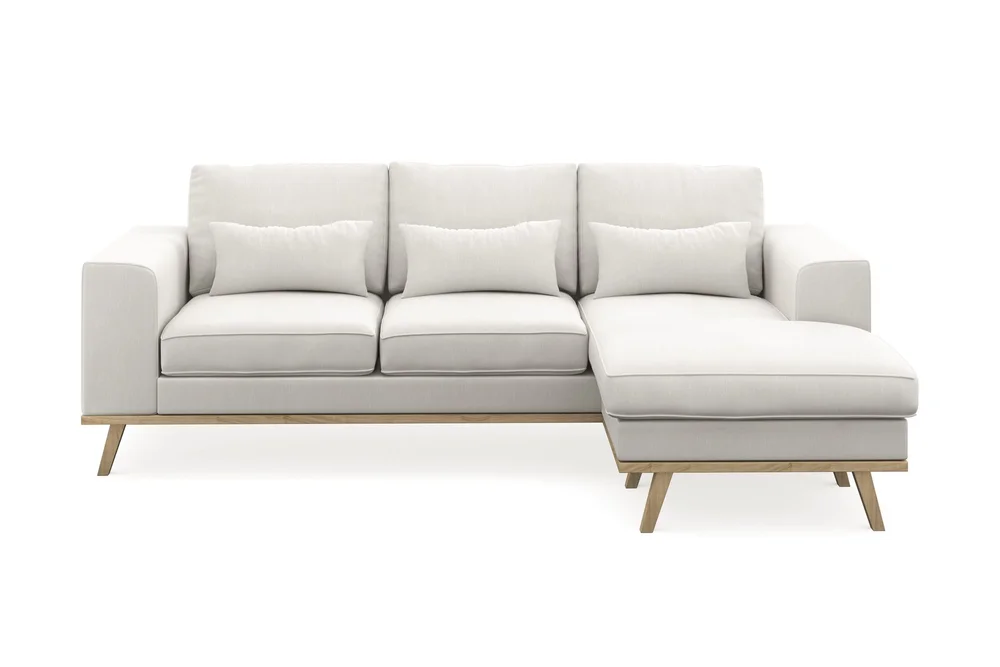 Copenhagen Compact 3-seters Vendbar L-formet Divansofa i Stoff v:1591149