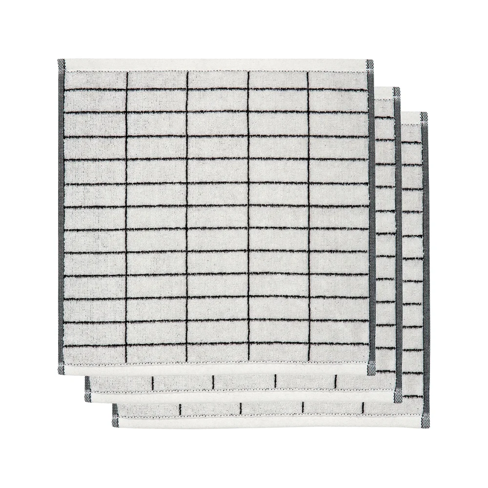 Tile stone håndkle 31 x 31 cm 3-pakning v:9311199