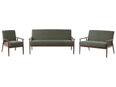 Sofagruppe 6-seters ESRUM Mørkebrun/grønn v:3084467