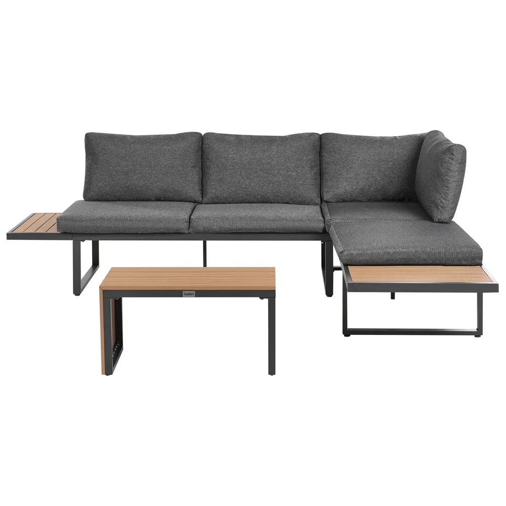 Hjørnesofa utendørs med bord 4-seter Pienza høyrevendt v:4369344