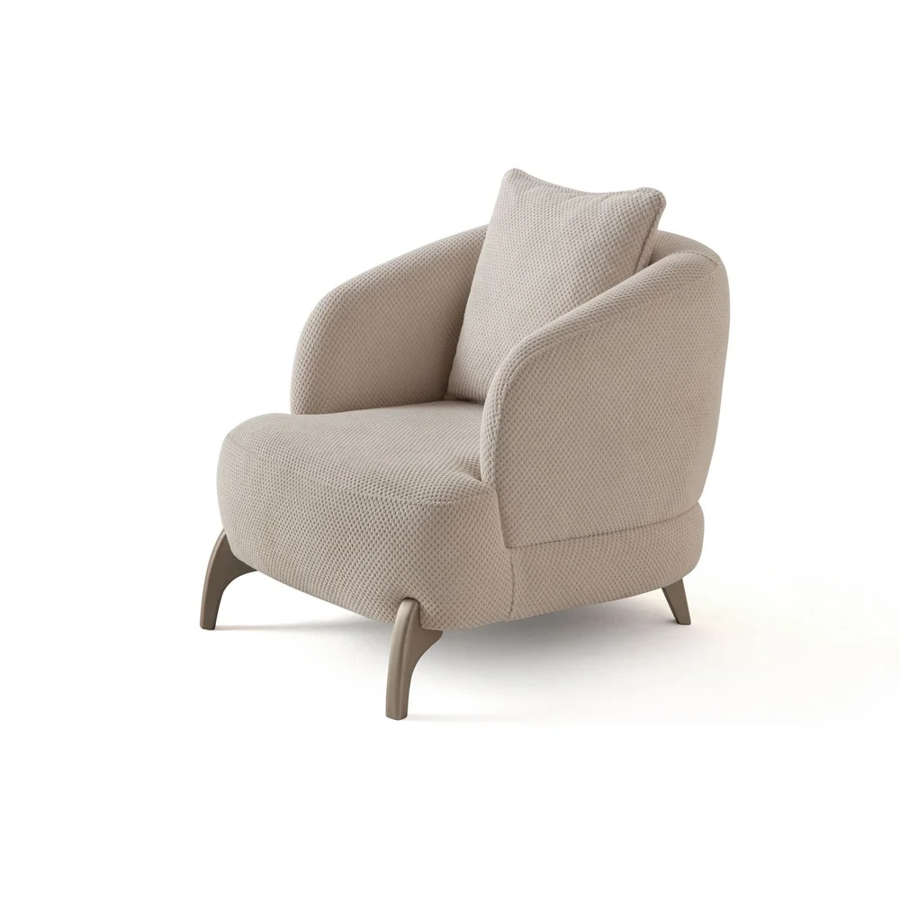 Ørelappstol Atelier Del Sofa Bonjo Silver (80 x 78 x 80 cm) beige v:5016029