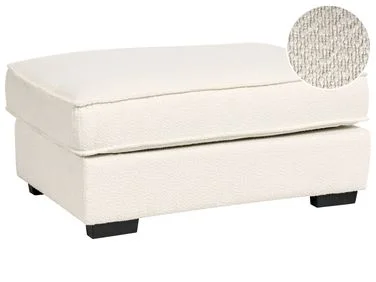 Fotskammel KOLDING Bouclé Lys beige v:3359942