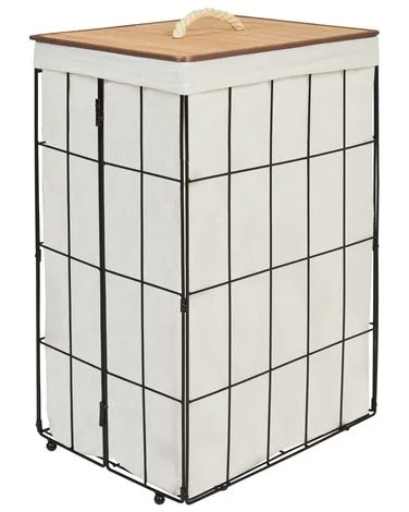 Skittentøyskurv MIRISSA Metall Svart 72 L v:5703663