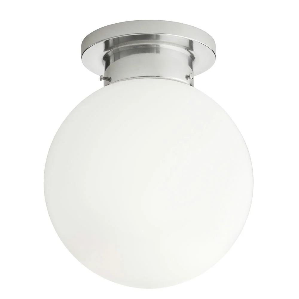 Glob Plafond 25 cm, Krom/Hvit v:8907143 Glob Plafond 25 cm, Krom/Hvit v:8907143