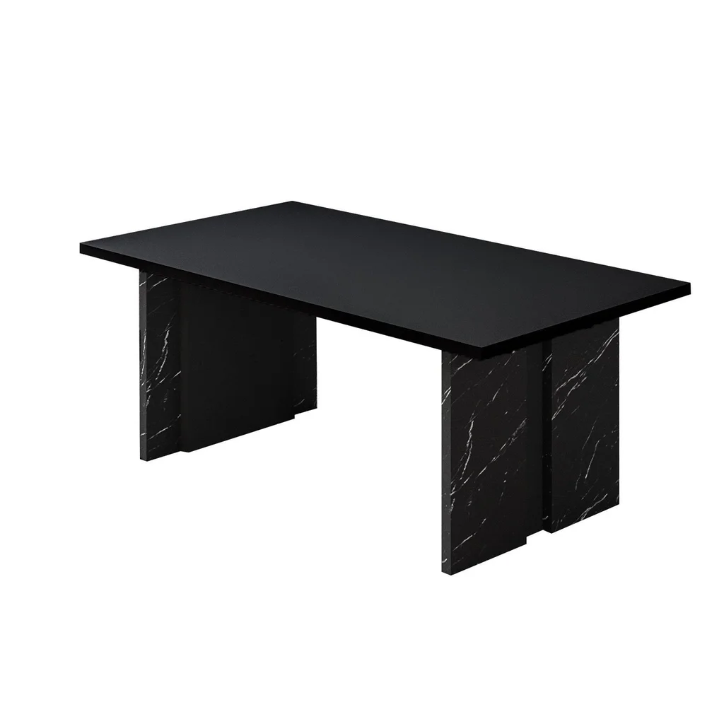 Sofabord Homitis Ravello (90 x 40 x 50 cm) Svart marmor v:6916805