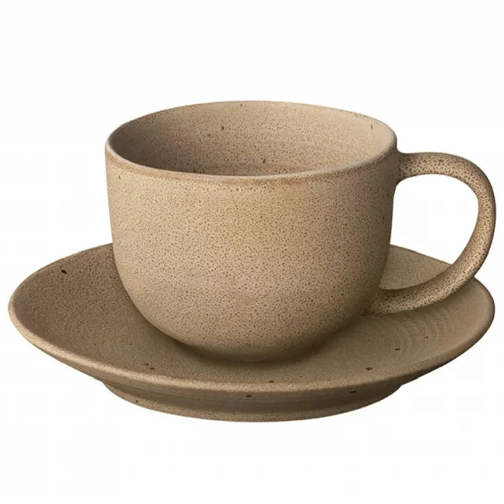 KUMI Kaffekopp med Tallerken 2-pk, Fungi v:2088774