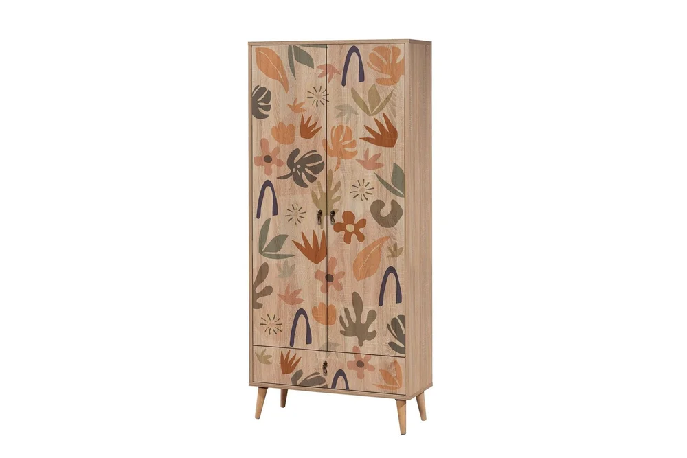Bertoaria Garderobe 80x190 cm Brun v:1861886