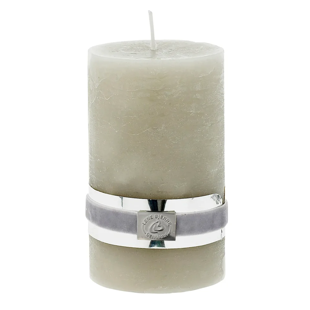Lene Bjerre Rustic lys silver grey Ø7 v:4437552