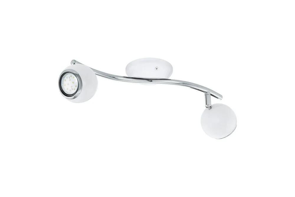 Spotlight Eglo Bimeda med 2 Lamper Hvit, Krom v:3628118 Spotlight Eglo Bimeda med 2 Lamper Hvit, Krom v:3628118