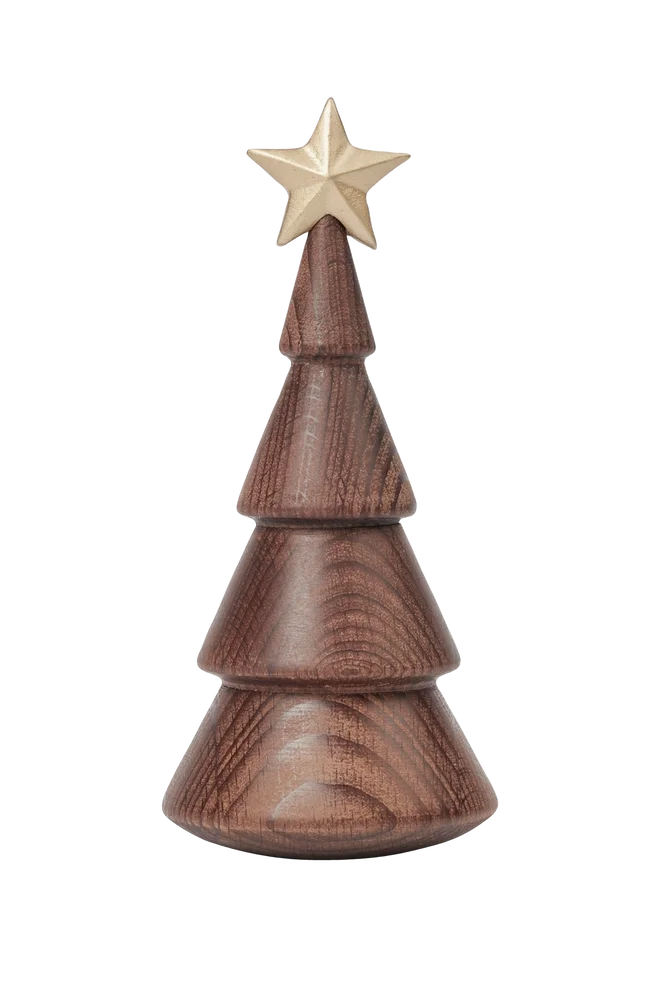 Tredekorasjon juletre 14 cm - Brun - Dekor | m v:1984188