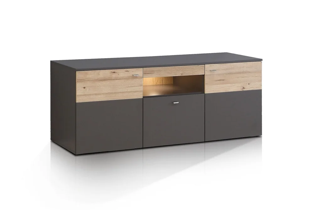 Lianne TV-benk 150 cm 2 Dører Skuff inkl. Belysning v:7169909