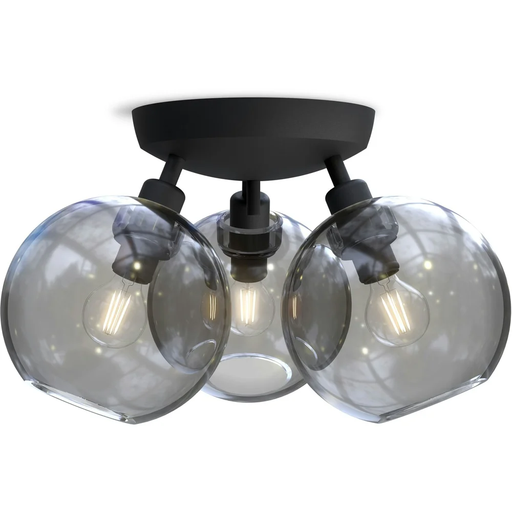 Gloria Plafond 330 mm, Svart / Røkt v:3127048 Gloria Plafond 330 mm, Svart / Røkt v:3127048