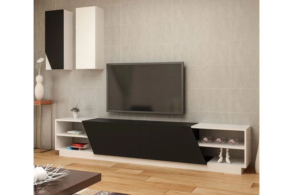 Zebrai TV-benk med Skjult Oppbevaring v:4552501