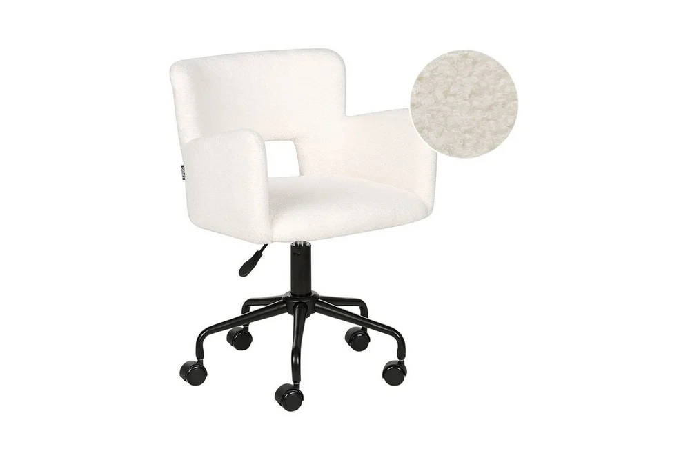 Kontorstol Sanilac Hvit/Svart v:2406378
