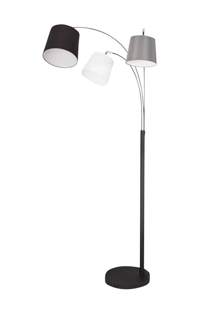 Foggy gulvlampe 3 lav - Svart - Belysning | m v:5300736