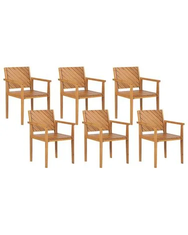 Sett med 6 hagestoler BARATTI Akasietre Brun v:6824818