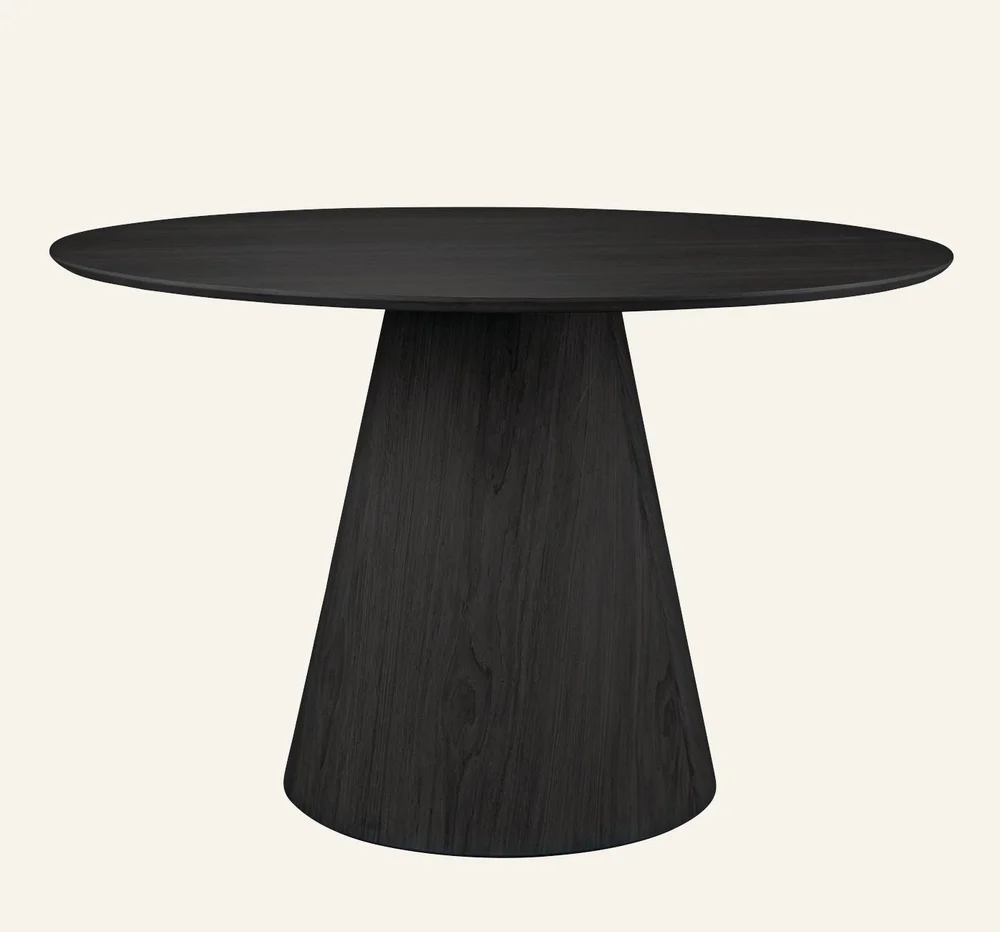 Spisebord svart - ø120 cm v:6385497