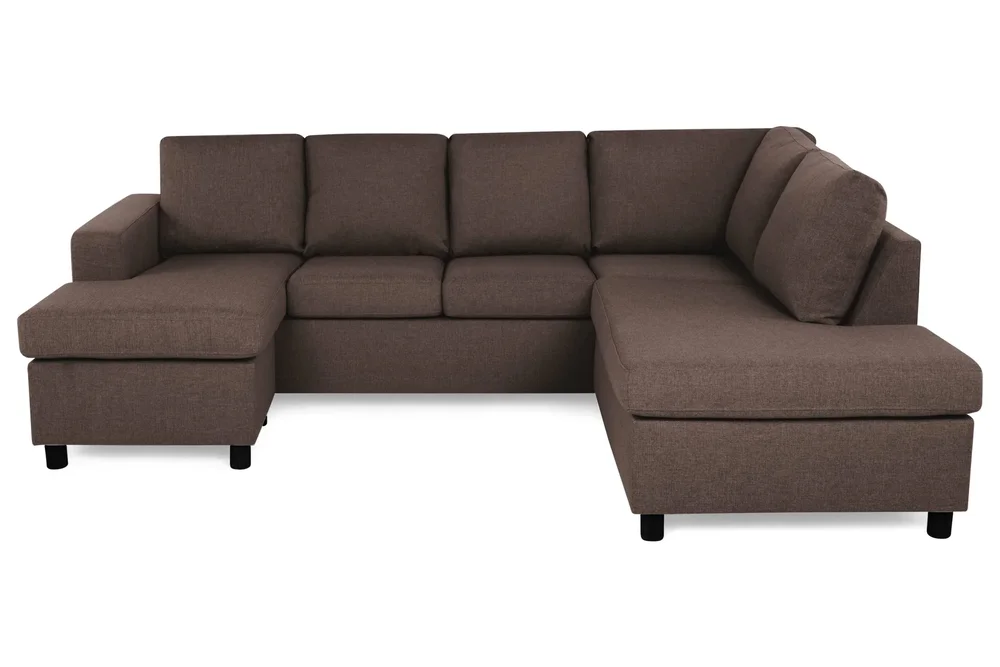 Crazy 4-seters Høyrevendt U-formet Small Sofa med Divan og Sjeselong i Stoff v:6389544 Crazy 4-seters Høyrevendt U-formet Small Sofa med Divan og Sjeselong i Stoff v:6389544