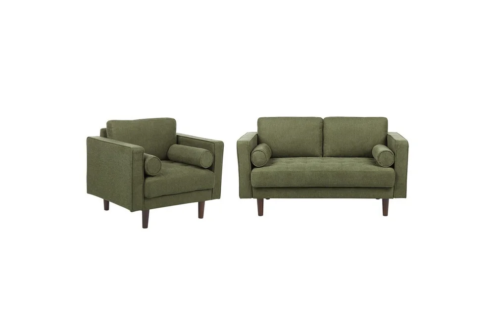3-sits Soffgrupp Beliani Nurmo Beige/mörkt trä Green, Dark colored wood v:2019837 3-sits Soffgrupp Beliani Nurmo Beige/mörkt trä Green, Dark colored wood v:2019837