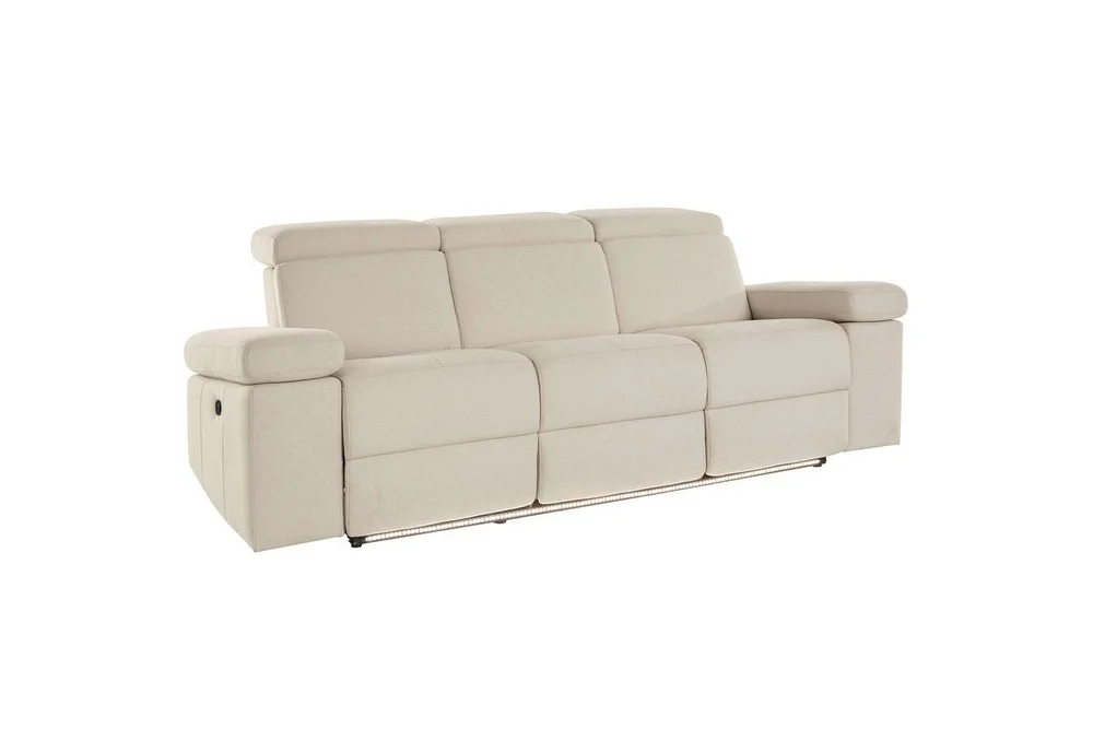 Sofa 3-seter Rayland Hvit, Sunday Stoff, Elektrisk recliner v:3822182 Sofa 3-seter Rayland Hvit, Sunday Stoff, Elektrisk recliner v:3822182