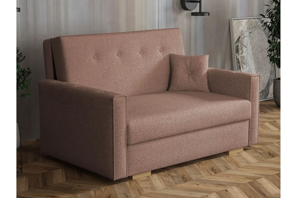 Ajiz Sovesofa 2-seter i Bouclé v:7887724