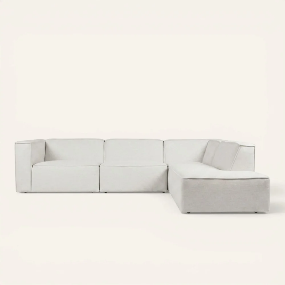 Modulsofa 4 deler åpen ende høyre natur – 293x227x73 cm v:276971 Modulsofa 4 deler åpen ende høyre natur – 293x227x73 cm v:276971