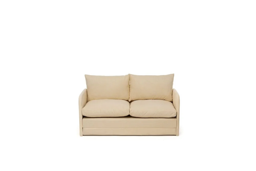 2-seters sovesofa Rubby (128 x 70 x 66 cm) Krem v:9664852