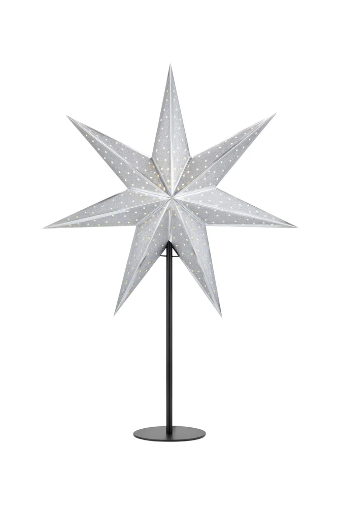 GLITTER Bordstjerne 45 cm – Svart – Belysning | m v:9841821 GLITTER Bordstjerne 45 cm – Svart – Belysning | m v:9841821