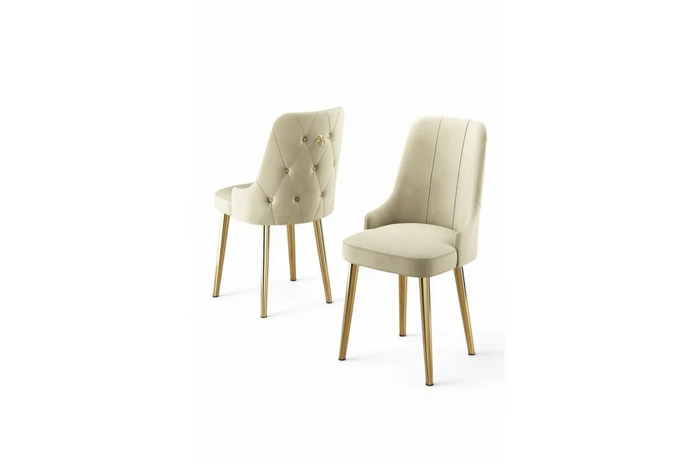 Spisestol Jebi Krem / Gull v:5616424