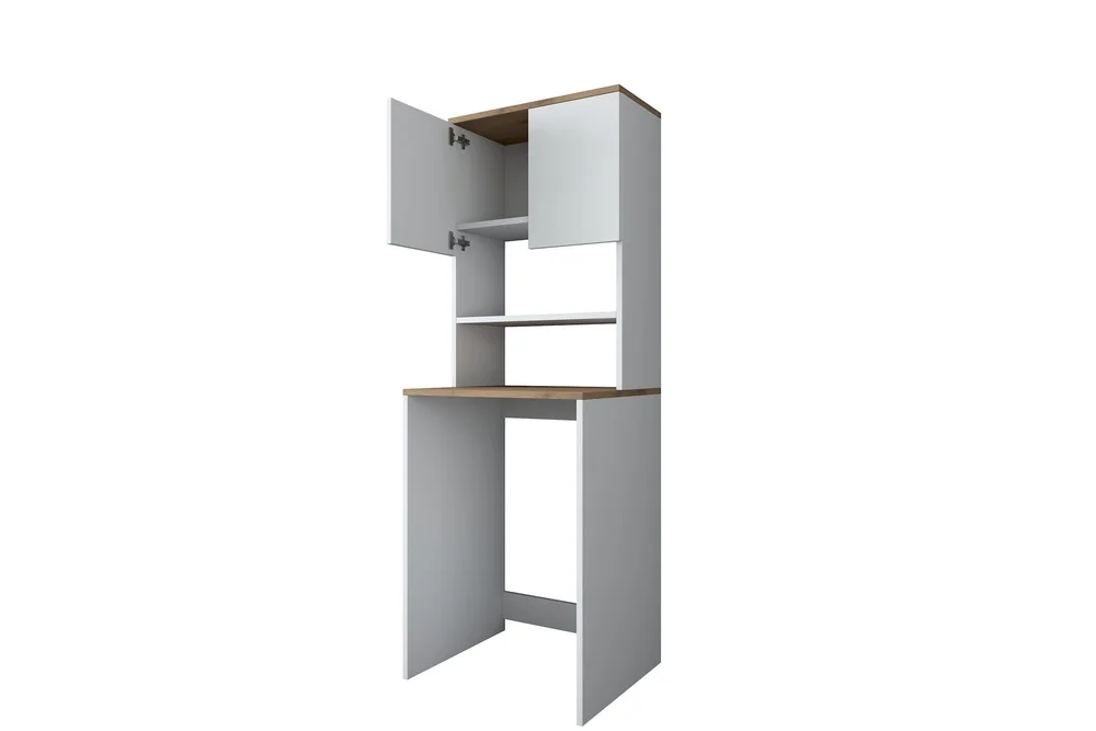 Caronti Baderomsskap 65×183,6 cm Hvit/Brun v:4997138