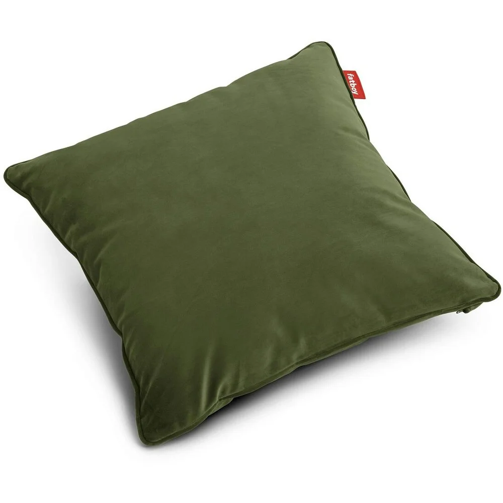 Square Velvet Recycled Pute, Deep Green v:5699271