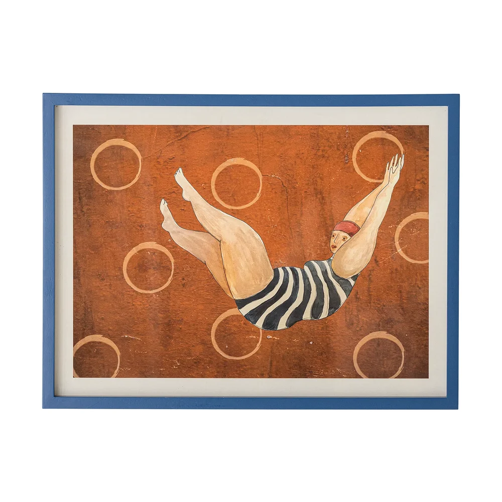 Svela illustrasjon med ramme 52x47 cm v:9888624