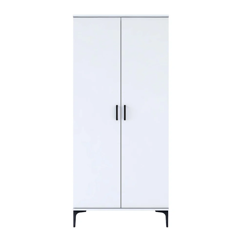 Baderomsskap Wallxpert Cleos-hylle (90 x 198,6 x 45 cm) hvit v:1632983