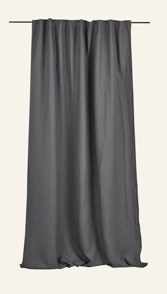 Lysdempende lingardin mørk grå – 135×300 cm v:6983535
