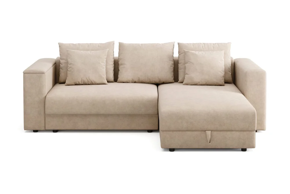 Bergen Ekstra dyp 3-seters sovesofa med divan og overmadrass i polyeterskum og vaskbart trekk v:1530620