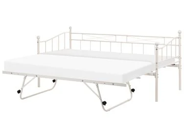 Dagseng Metall LOUANNEC 90 x 200 cm Utvidbar Beige v:432570 Dagseng Metall LOUANNEC 90 x 200 cm Utvidbar Beige v:432570