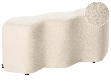 Polstret benk LITTLETON Bouclé Off white v:9397980 Polstret benk LITTLETON Bouclé Off white v:9397980