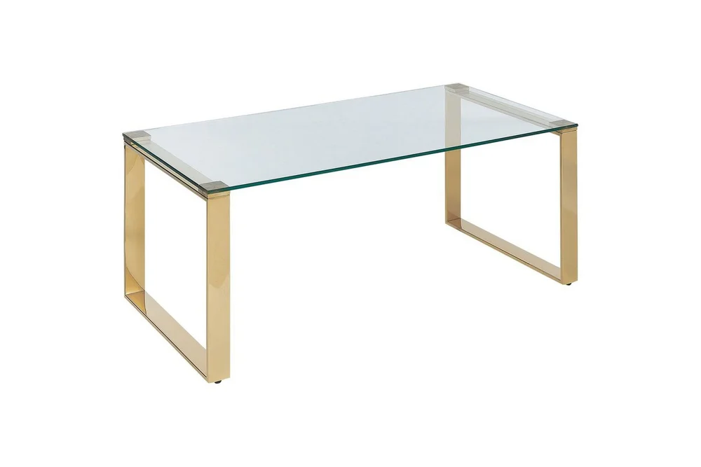 Soffbord Beliani Tilon Guld/transparent GOLD||Transparent v:2548164