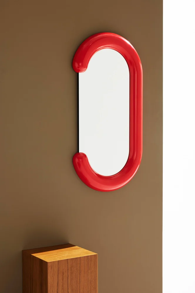 Fred speil 95×50 cm – Rød m v:1644583 Fred speil 95×50 cm – Rød m v:1644583