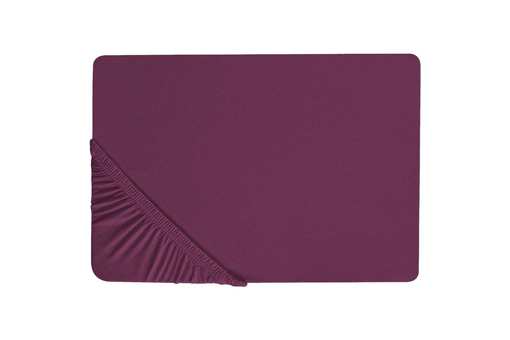 Laken med strikk Janbu Vinrød, 160x200 cm v:1723616