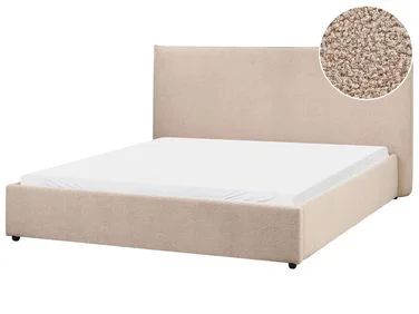 Seng Bouclé LAVAUR 160 x 200 cm Gråbrun v:5646311 Seng Bouclé LAVAUR 160 x 200 cm Gråbrun v:5646311