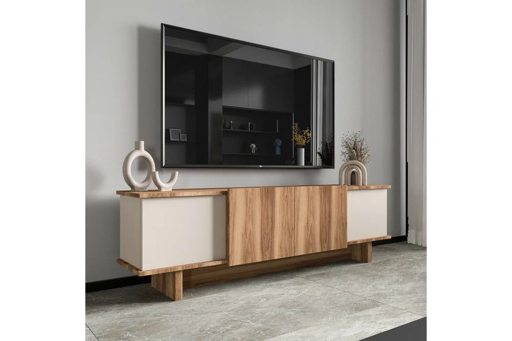 TV-bord Diannare Beige / Valnøtt v:2639572
