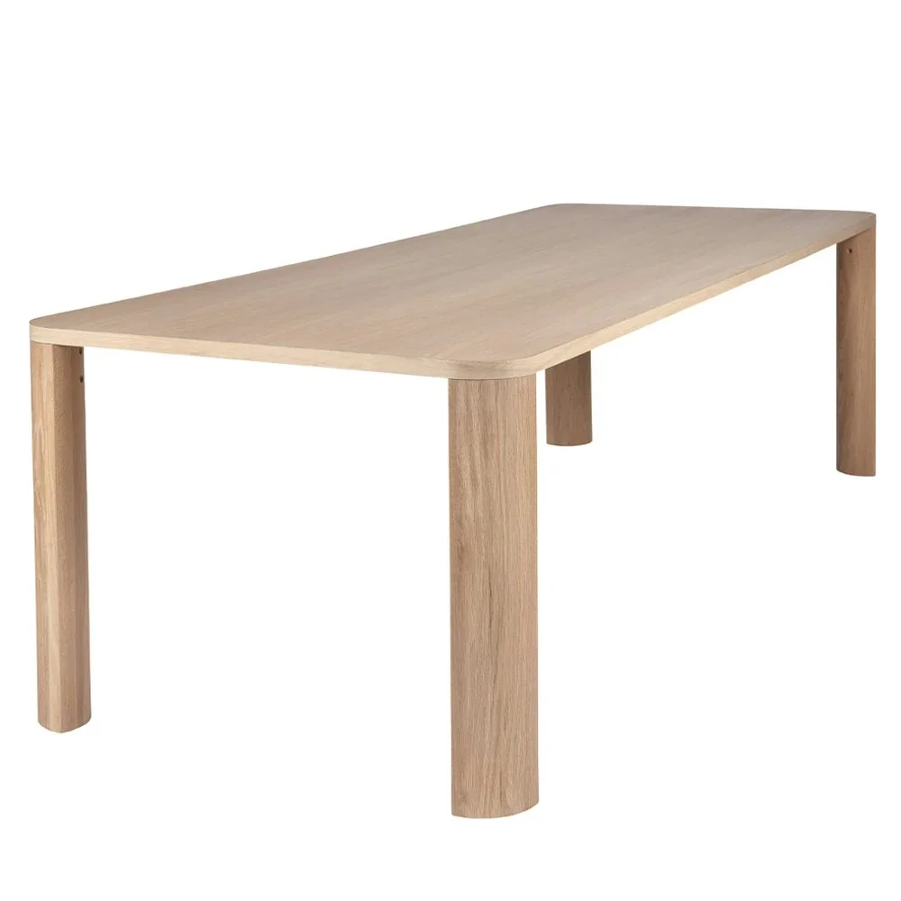 Moci Table 95x240 cm, White stained Oak v:3775066