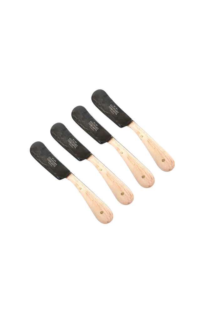 Blonde Oak Sett med fire smørkniver/spredere – Beige – Kjøkken & husholdning | m v:3530907